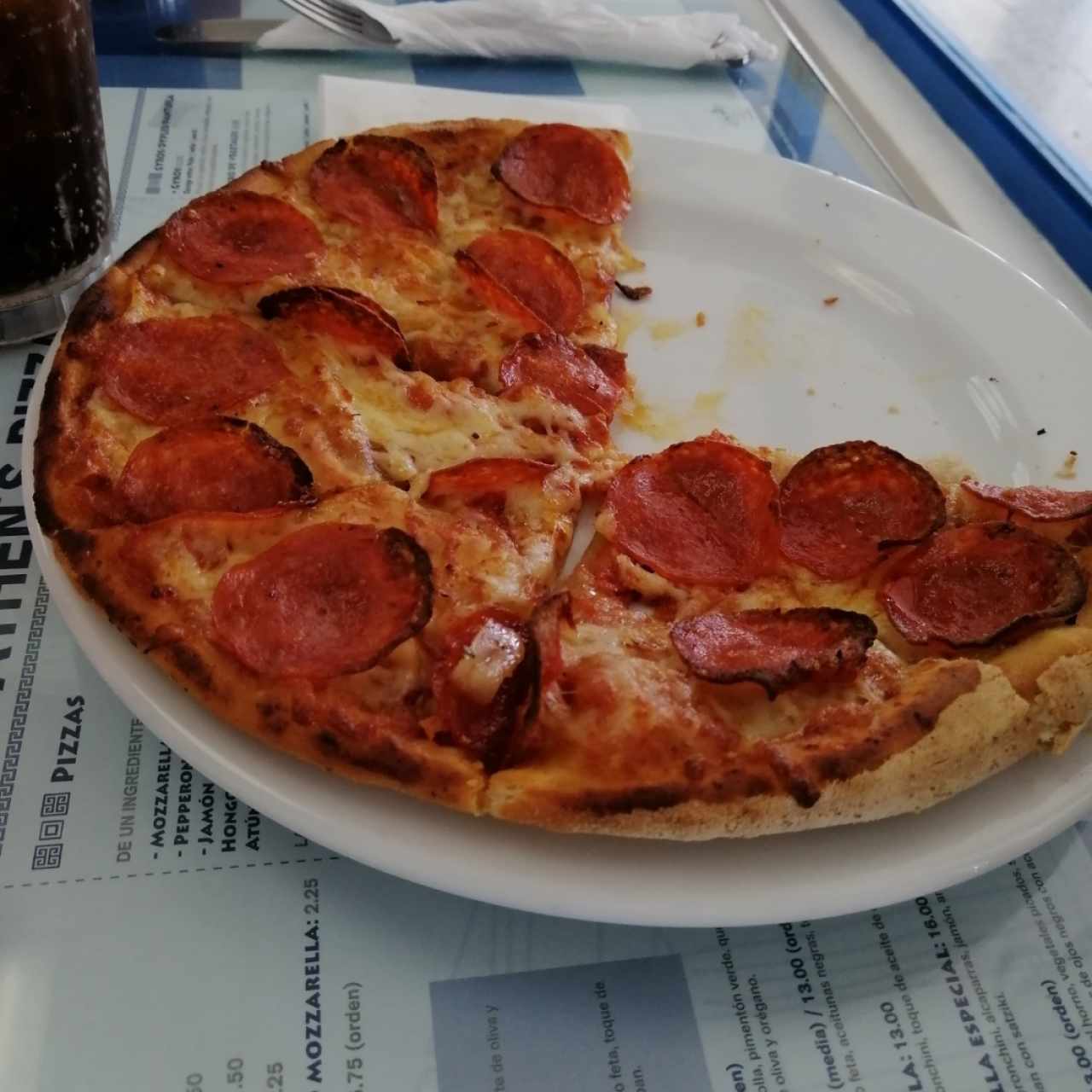 Pizza de pollo - Así quedó 