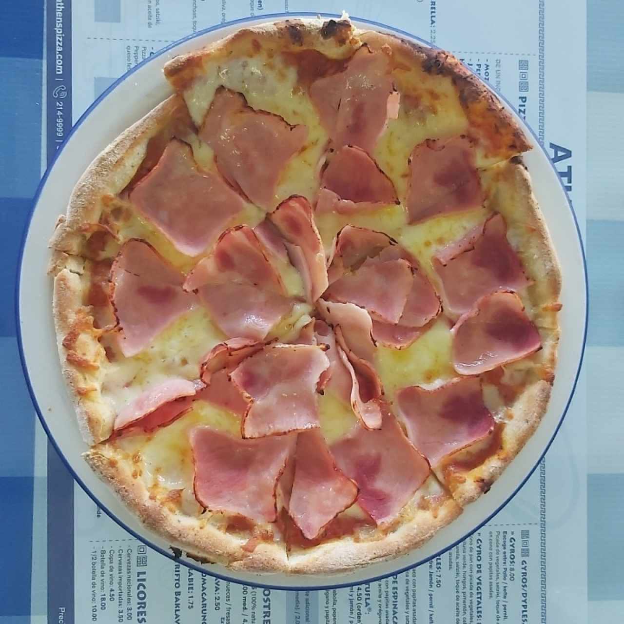 Pizza de jamón