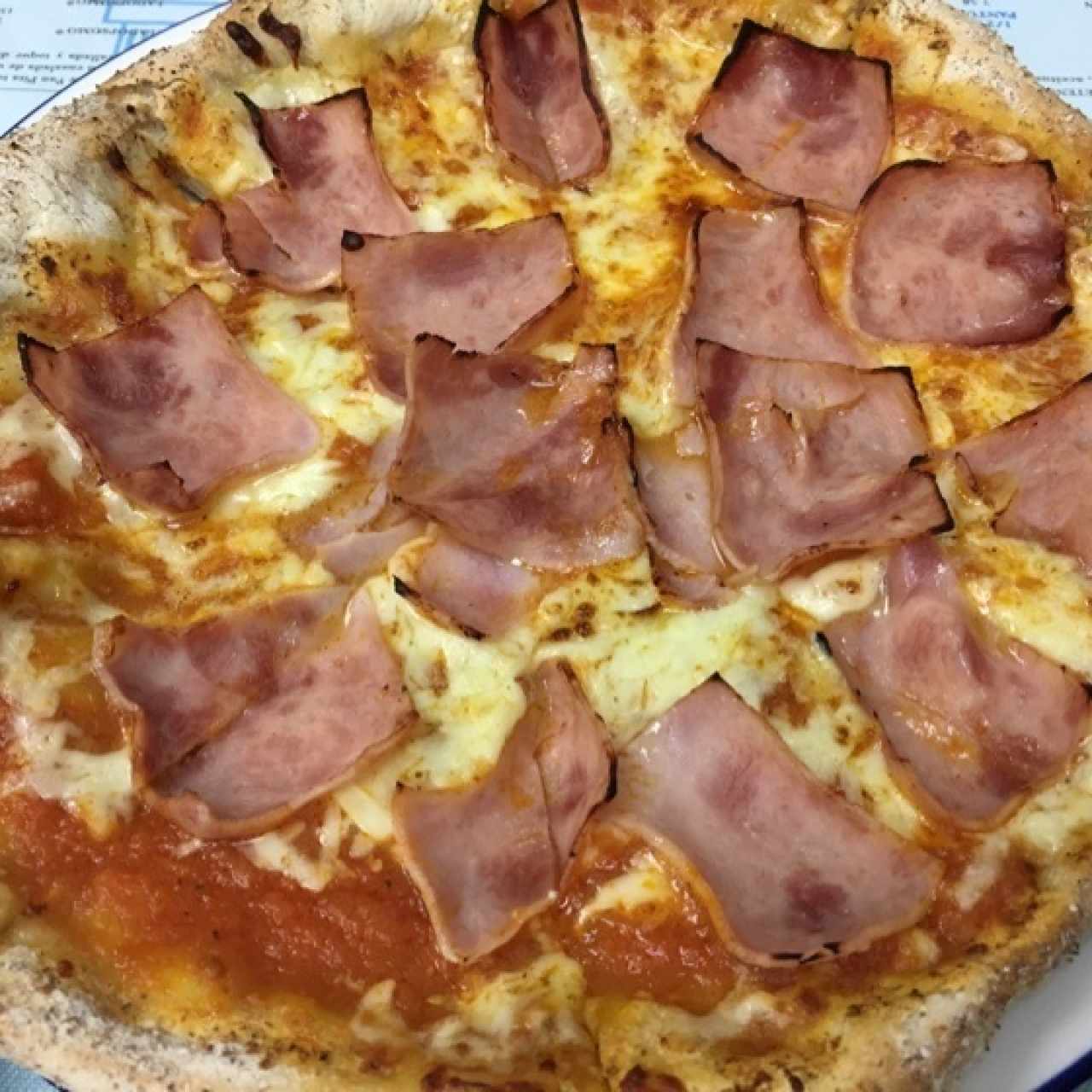 pizza de jamón