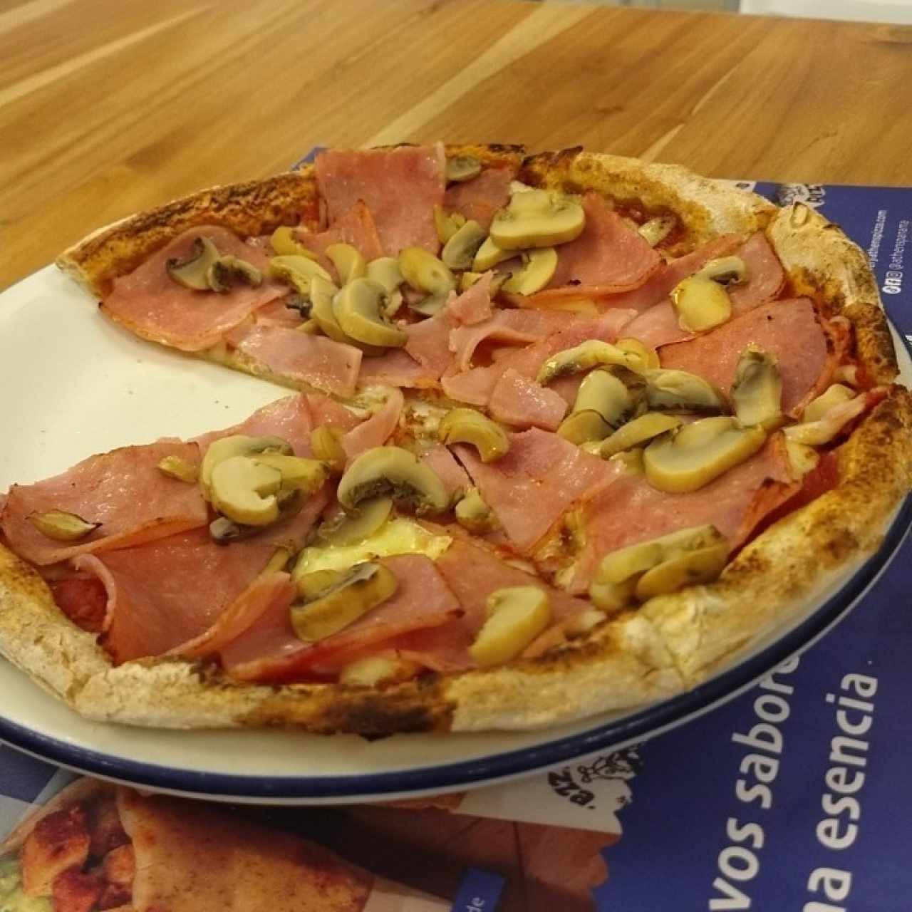 Pizza - Pizza de Jamón (+ hongos)
