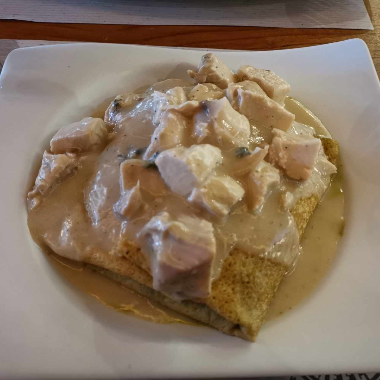 Crepe de Pollo y Espinacas