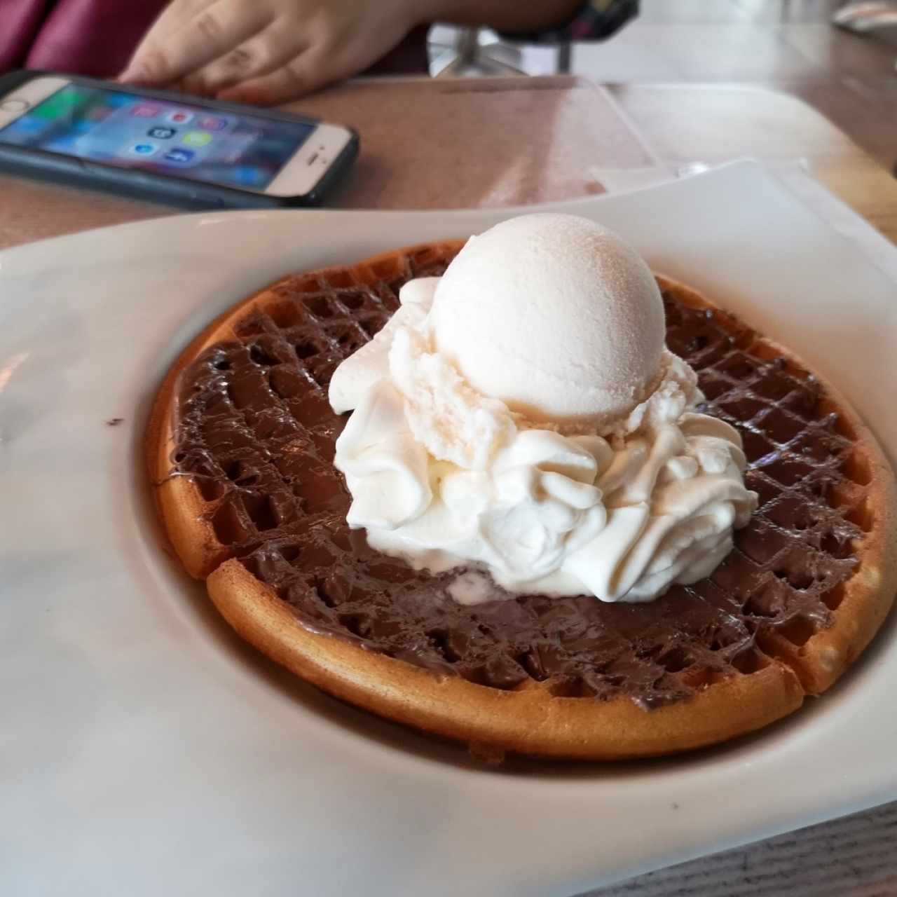 waffle de Nutella 