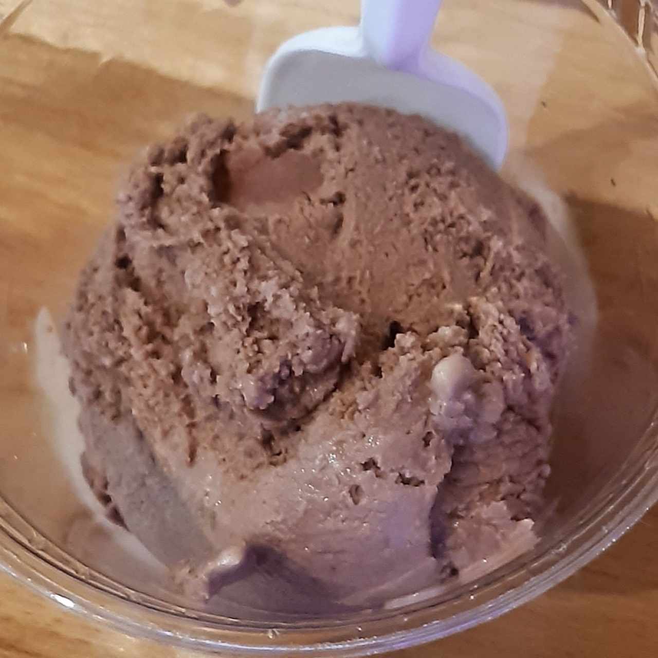 Helado de chocolate