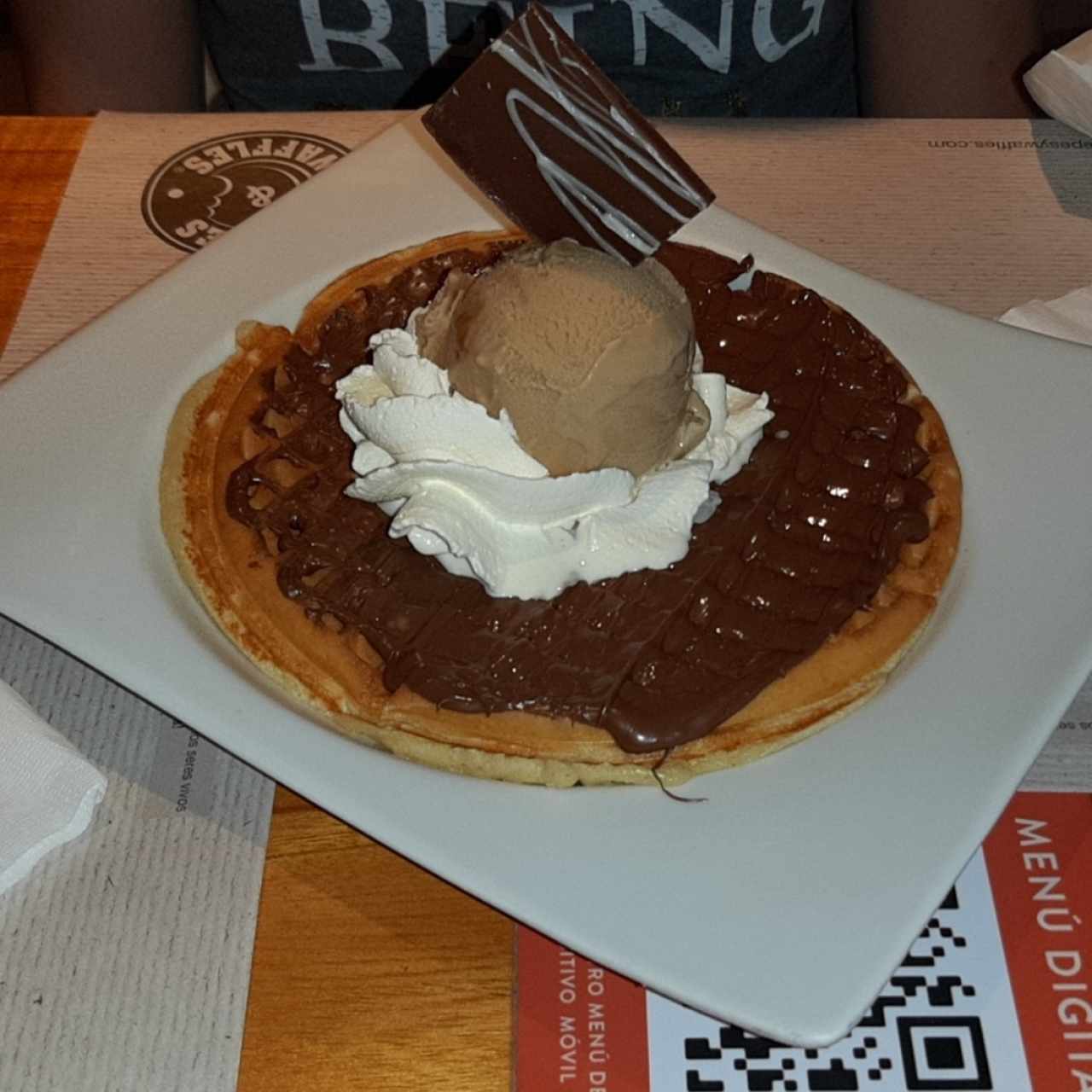 Waffle de nutella