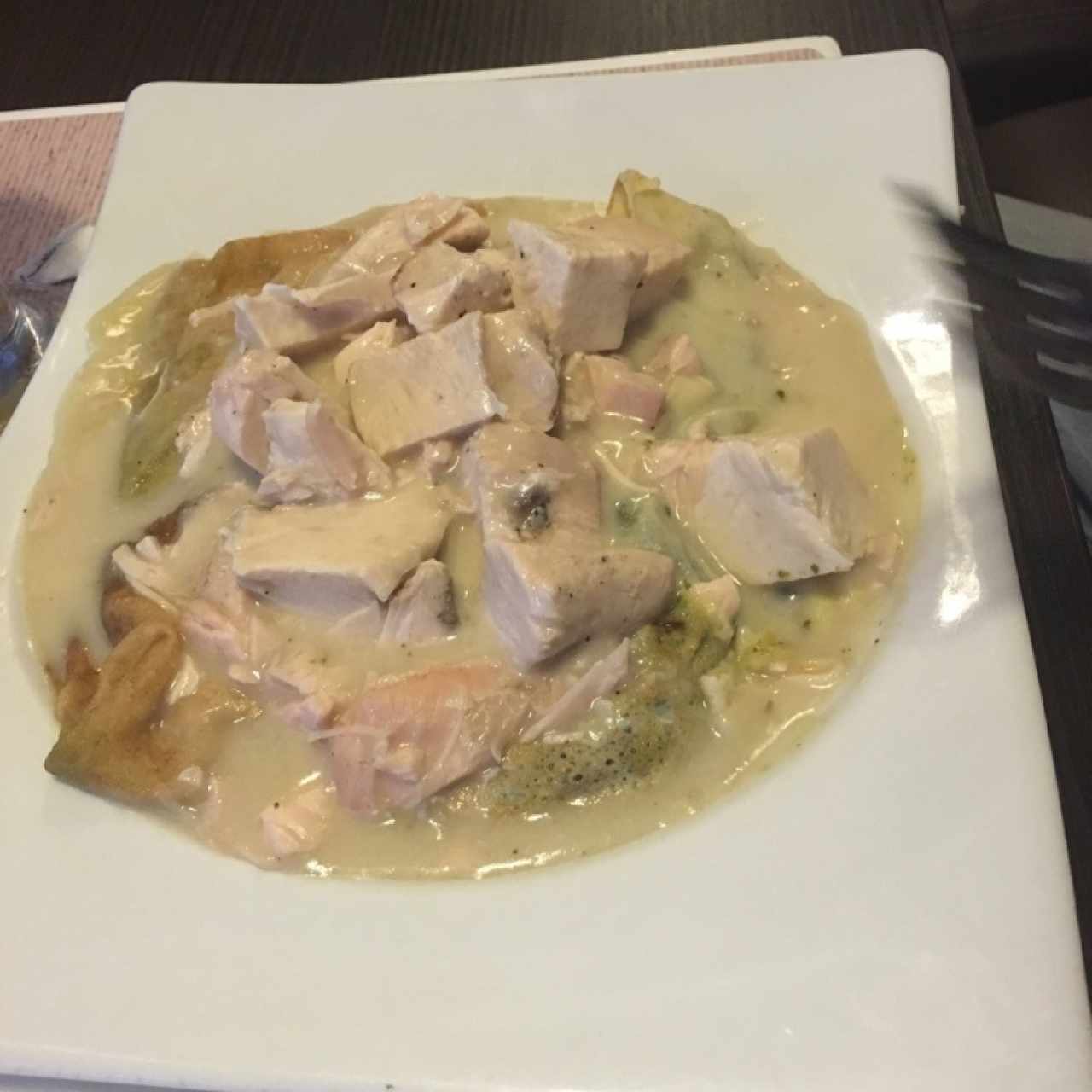 Crepe de Pollo Espinaca y Queso