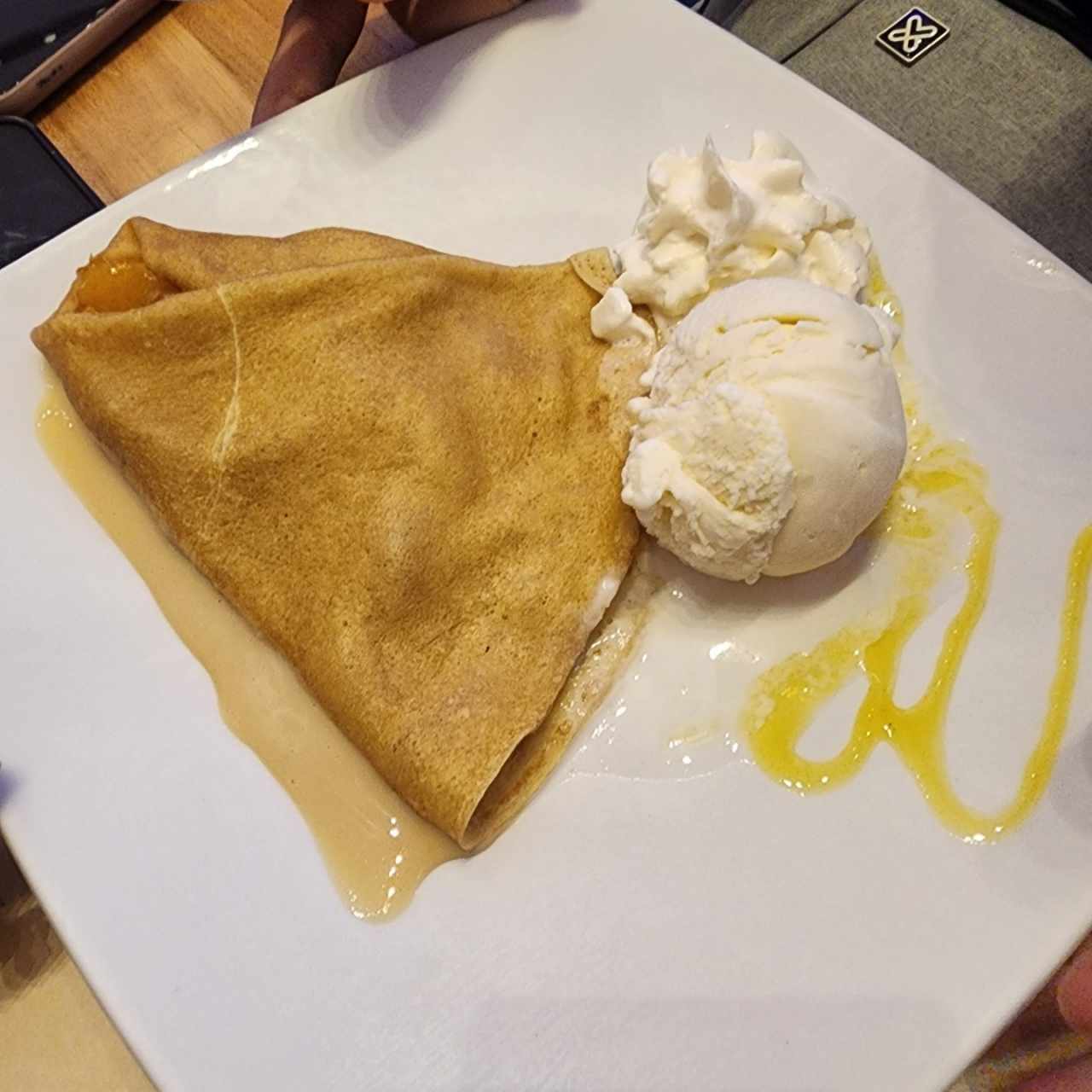 crepes de melocotón 