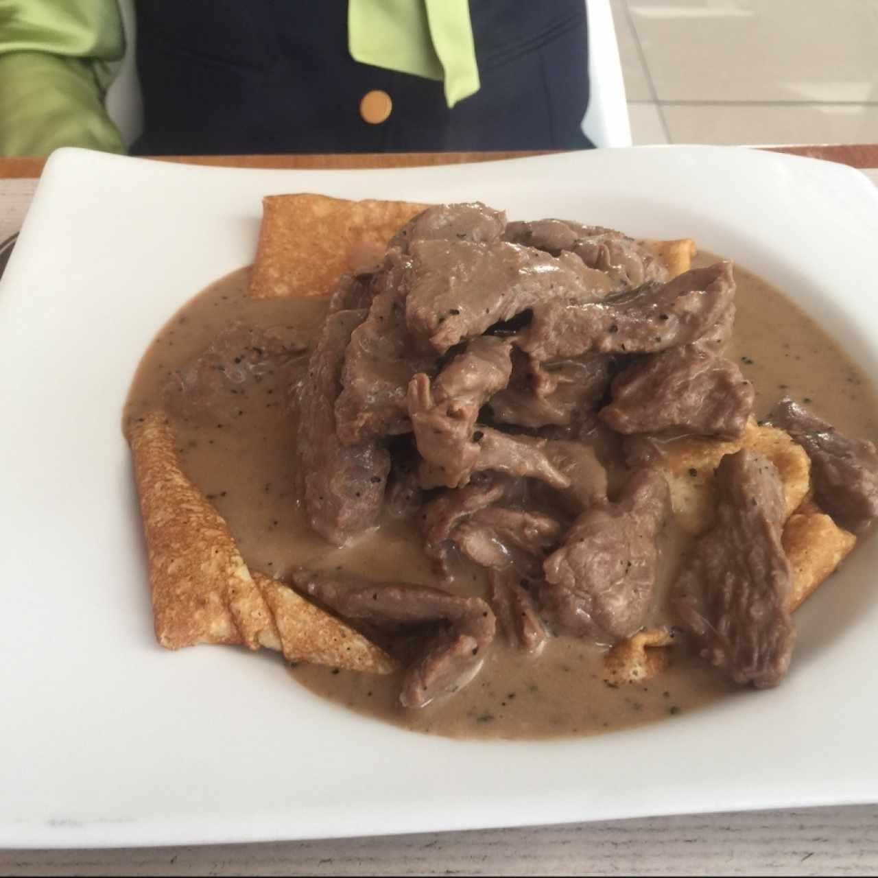 creoe de filete a la pimienta