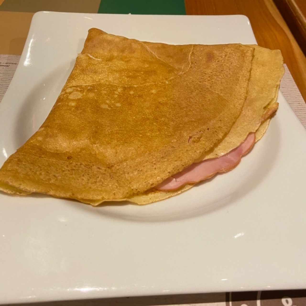 Crepe de jamón y queso