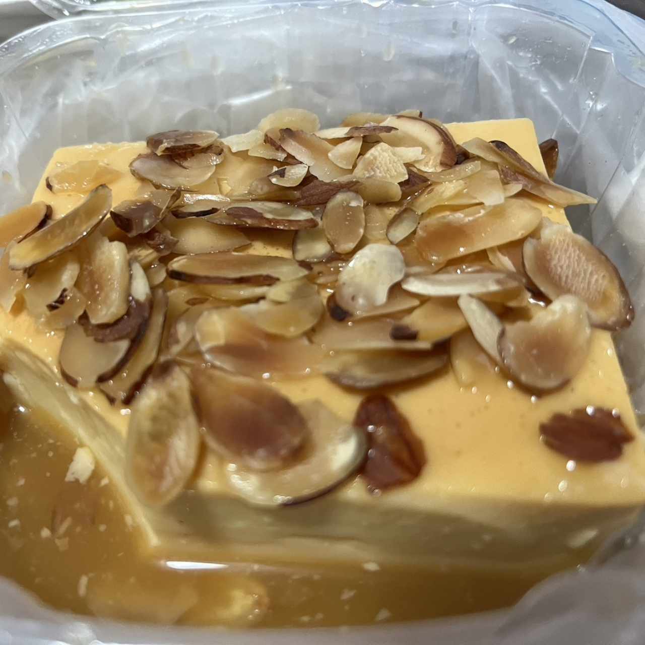 Flan almendras