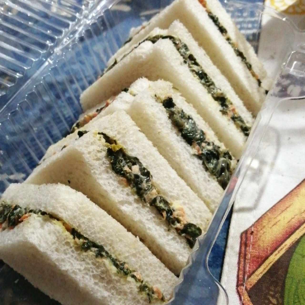 sandwich de espinaca