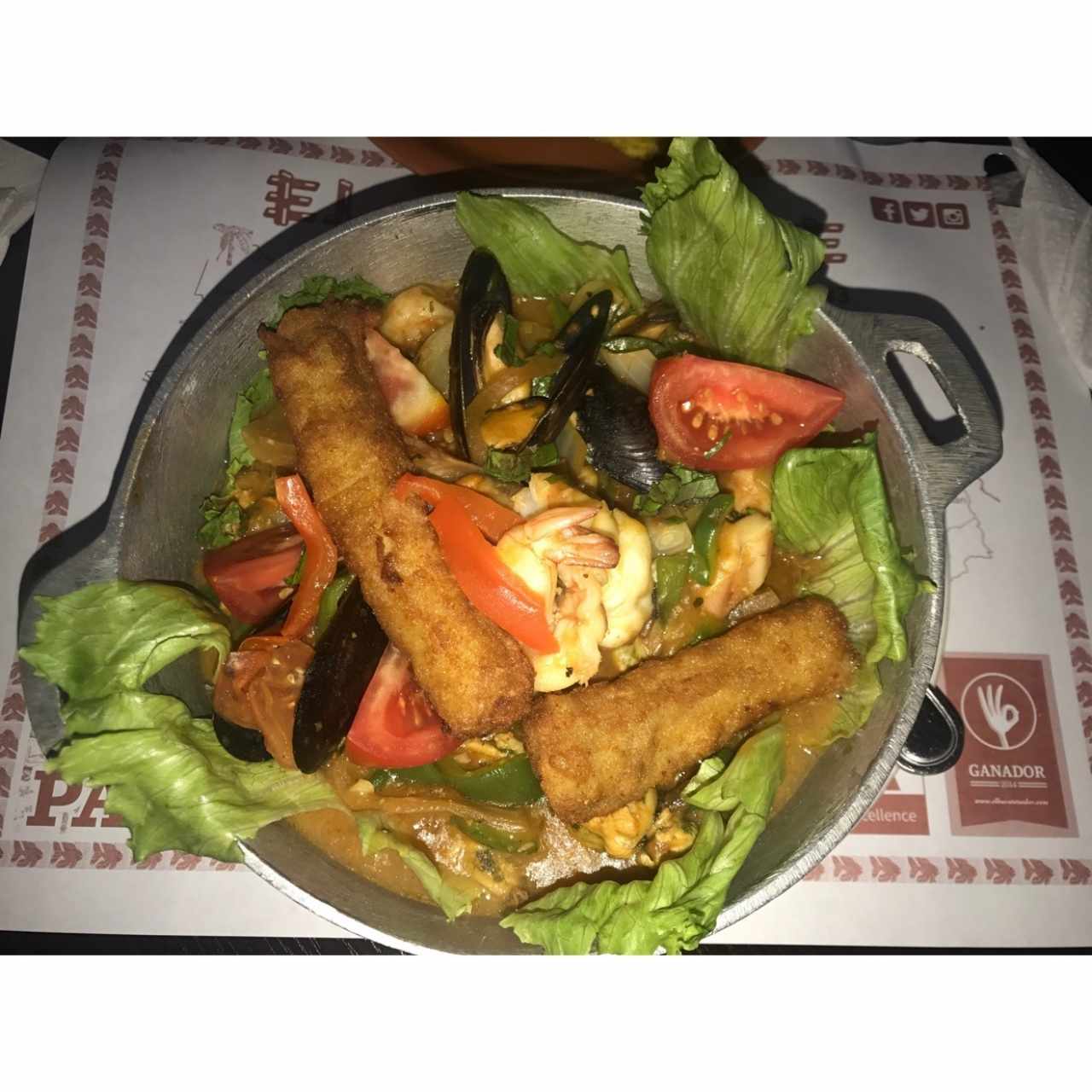 cazuela de mariscos