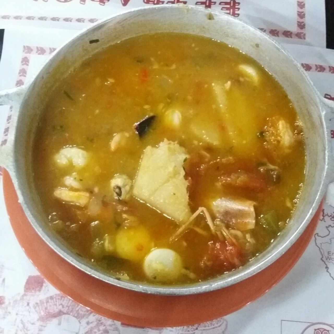 sopa de mariscos