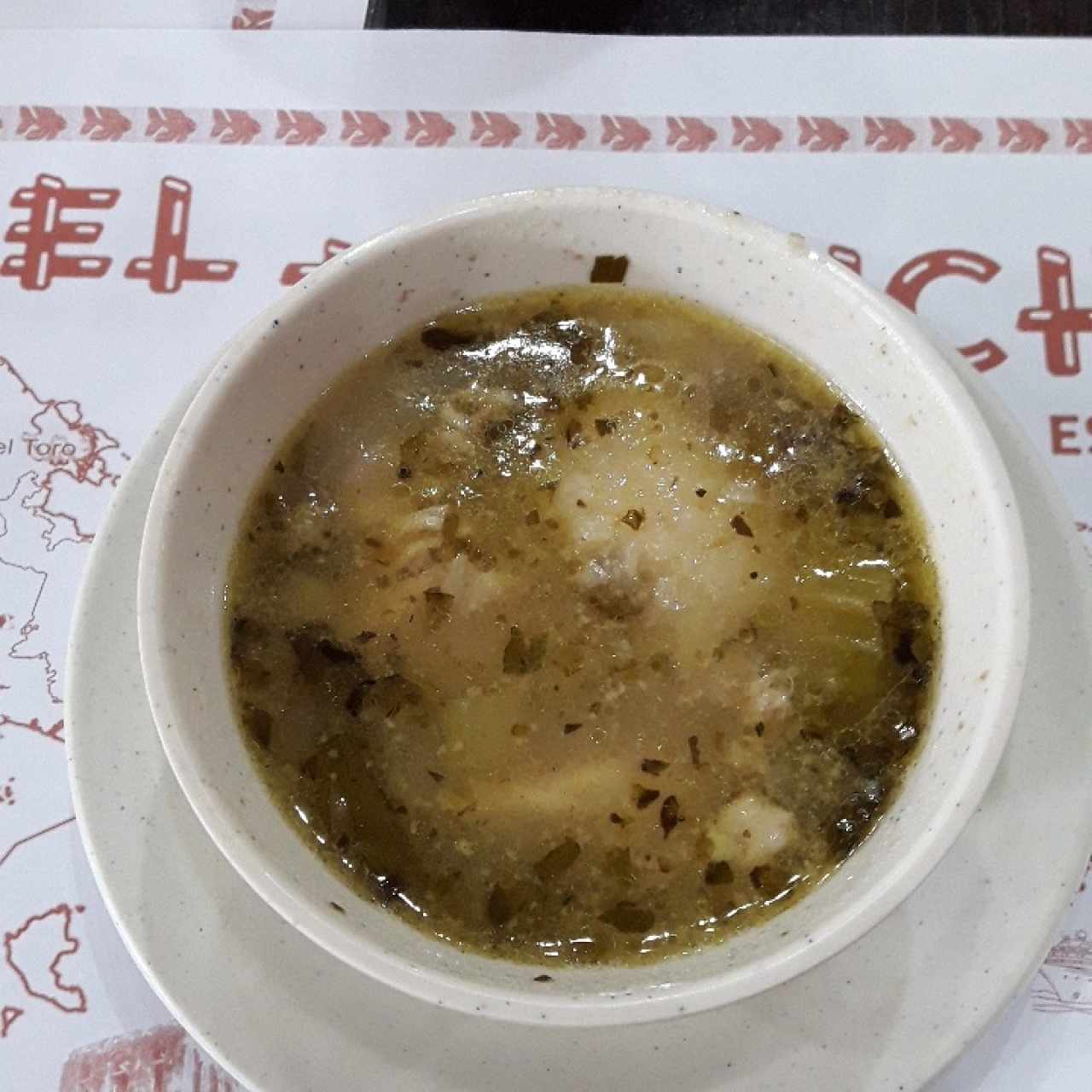 Mini Sancocho (venía con el plato fuerte) 