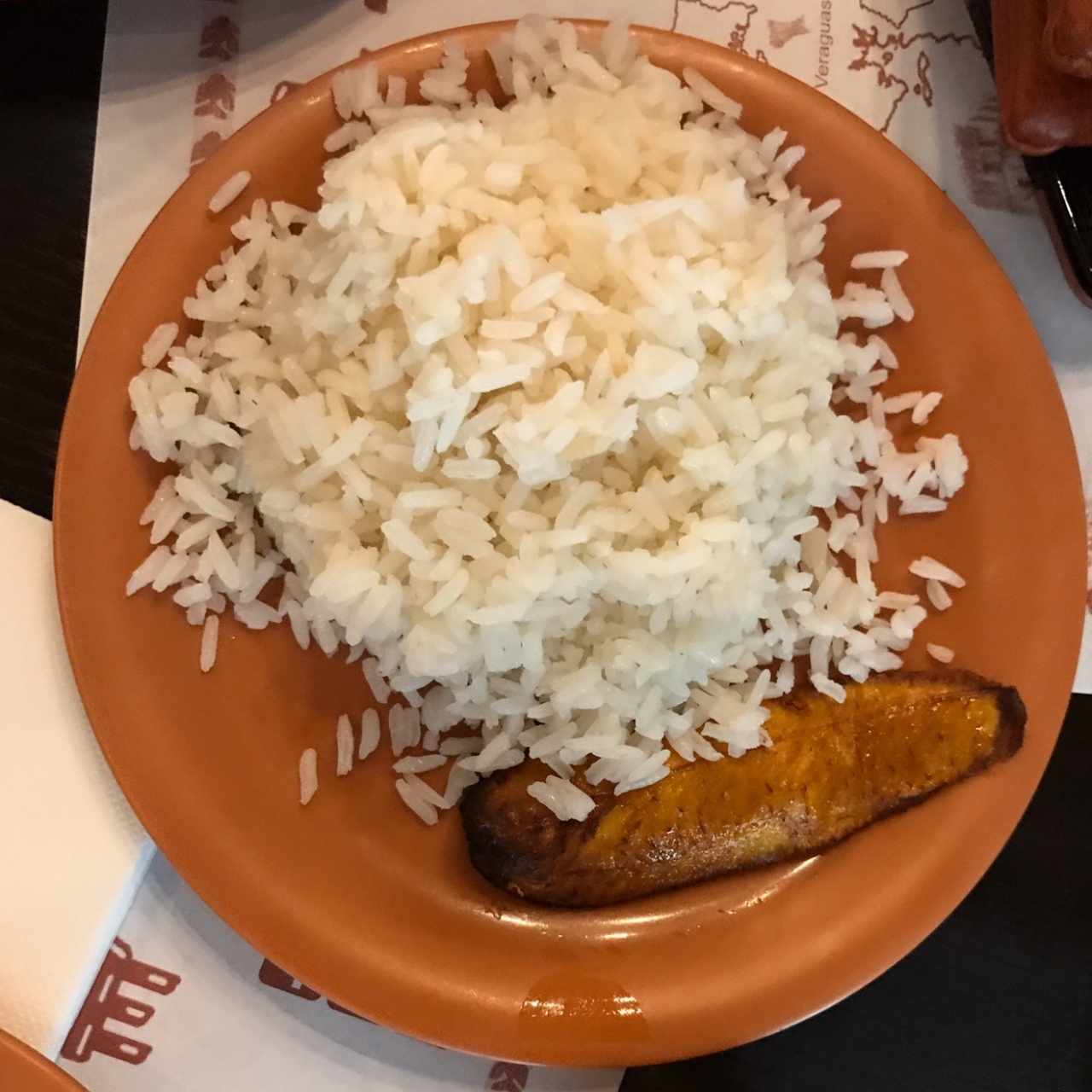 Arroz blanco y tajada para acoopañarañ sancocho