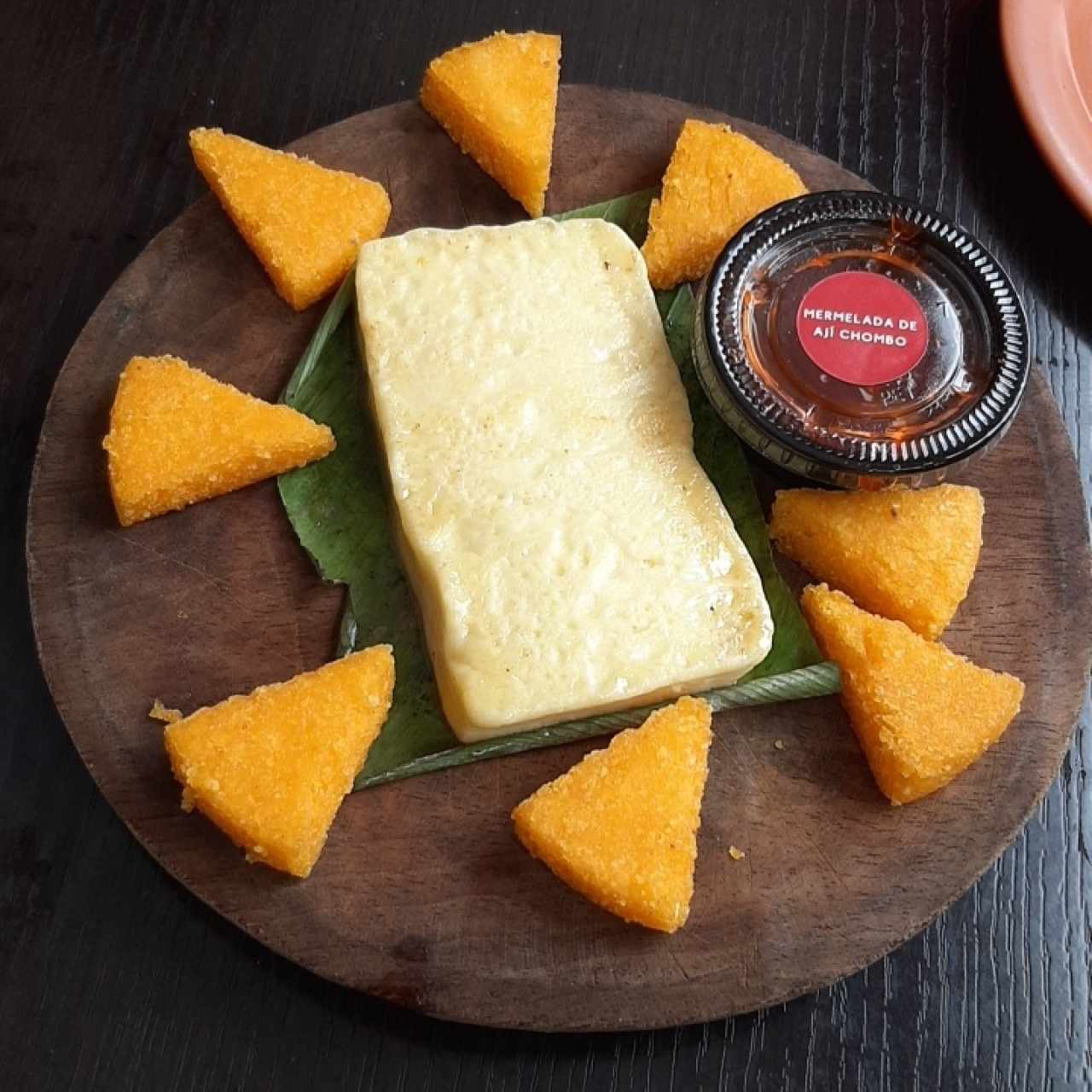 Queso con Mermelada de de Ají Chombo