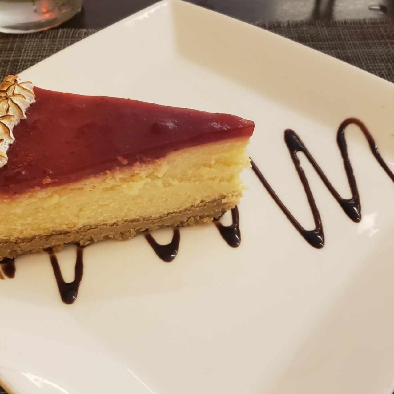 y para cerrar bien este pecado capital, cheeskake de fresita