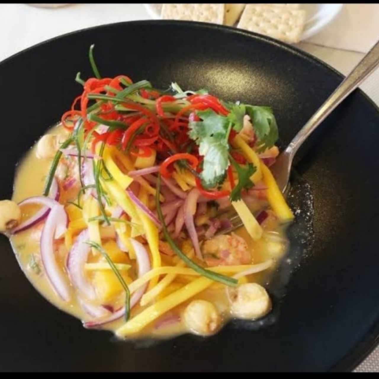 Ceviche peruano de corvina