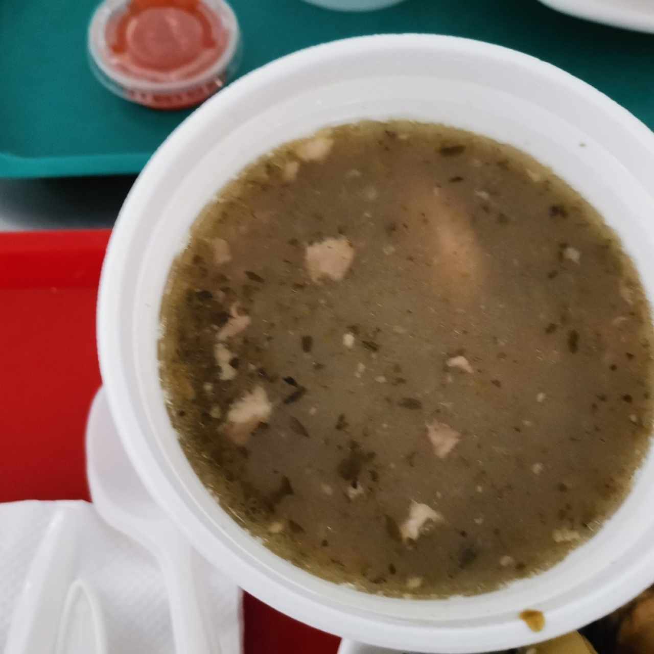 sopa de pollo