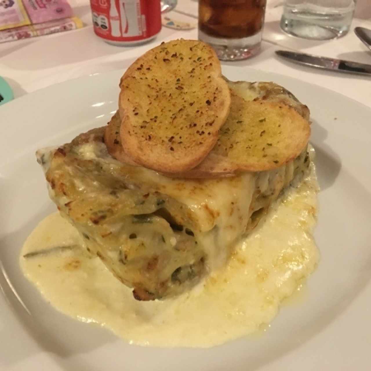 Lasagna de Pollo y espinaca