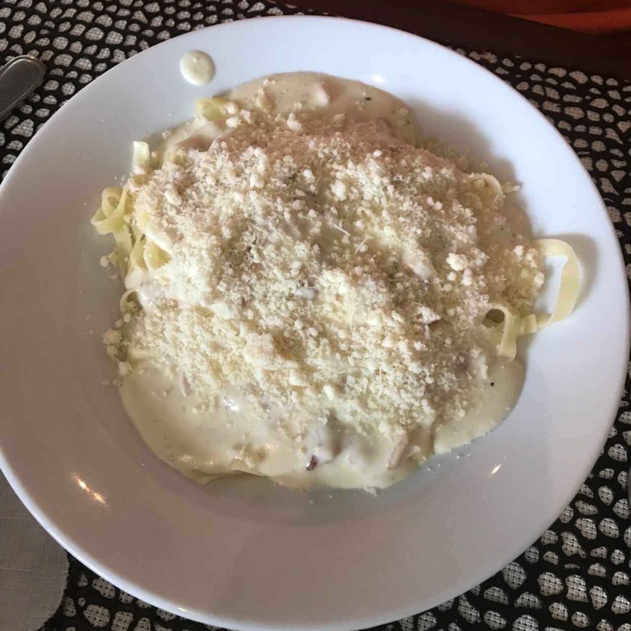 Fettuchini a la Carbonara 