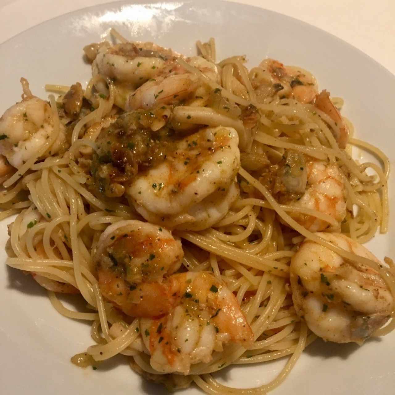 spaguetti pescatore con langostinos