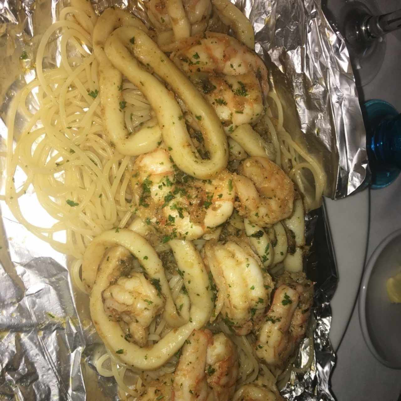 pescattore con langostinos