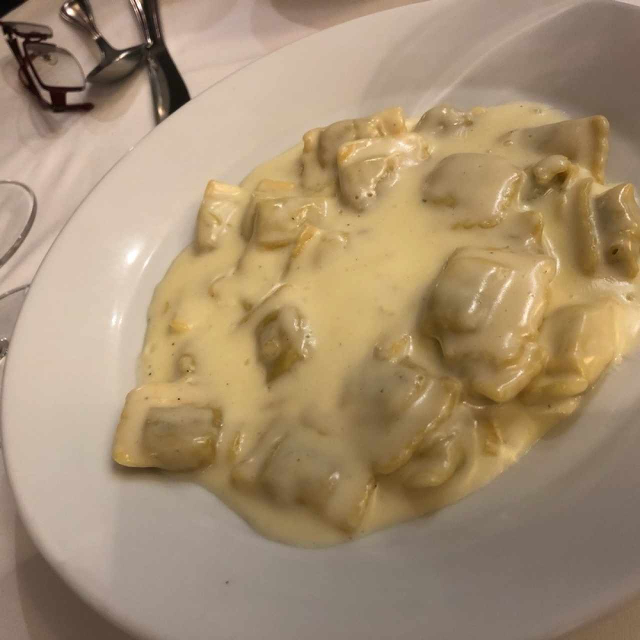 ravioli de queso con vodka