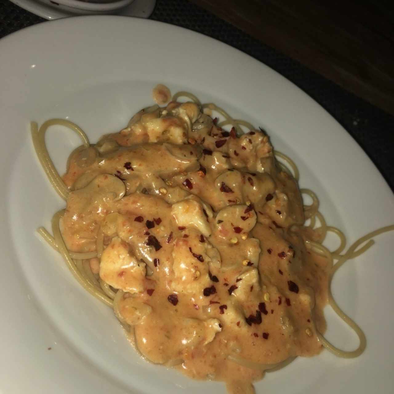 Pasta Integral a la Veneciana (con pimienta roja)