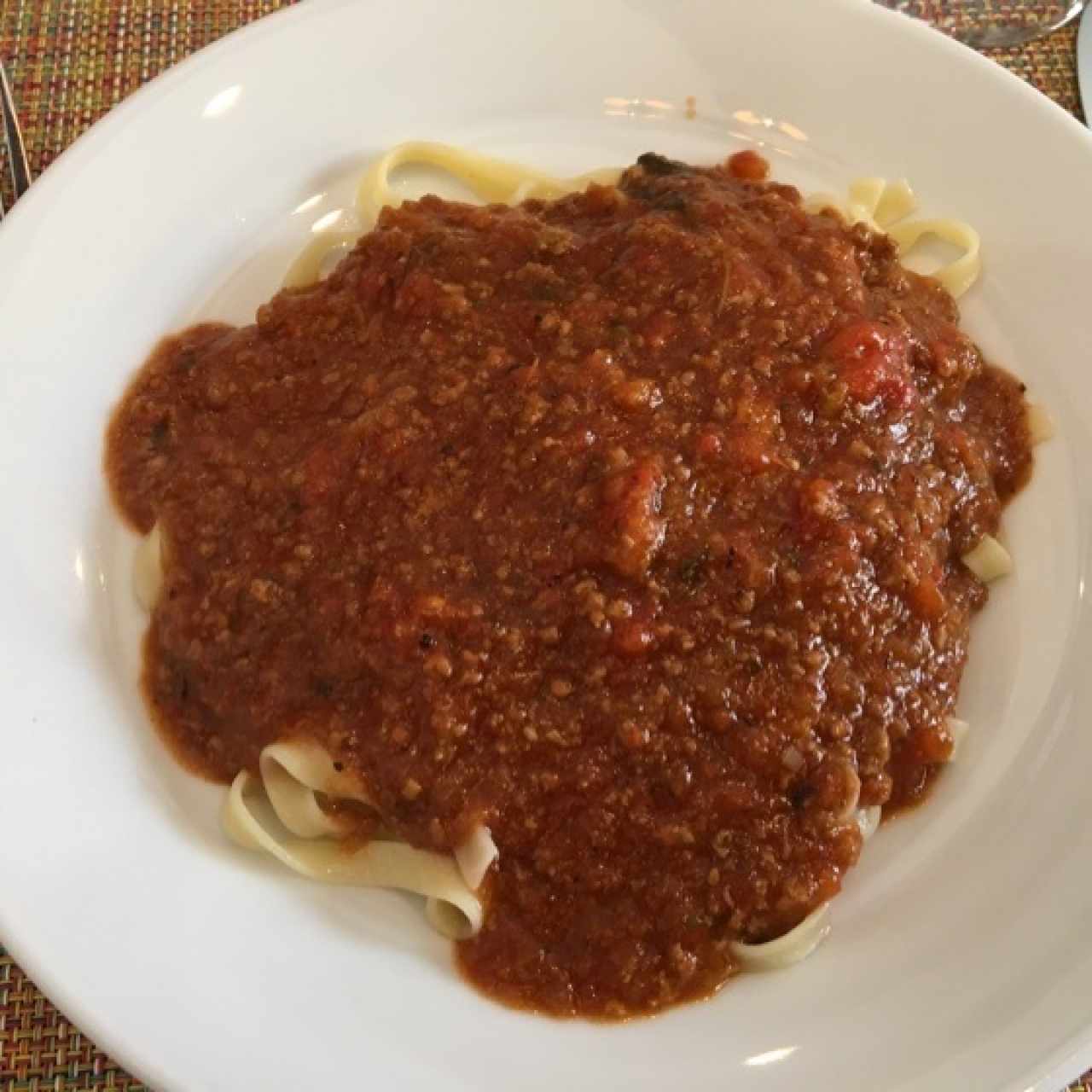 fettuccine a la boloñesa