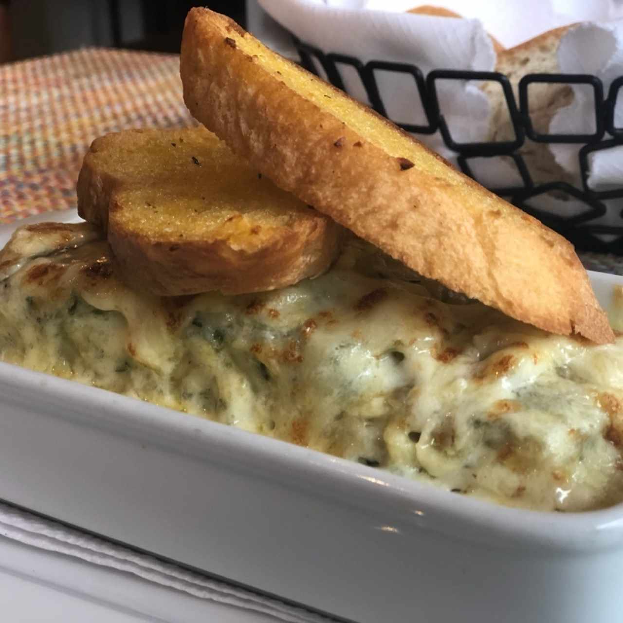 Lasagna de pollo y espinacas