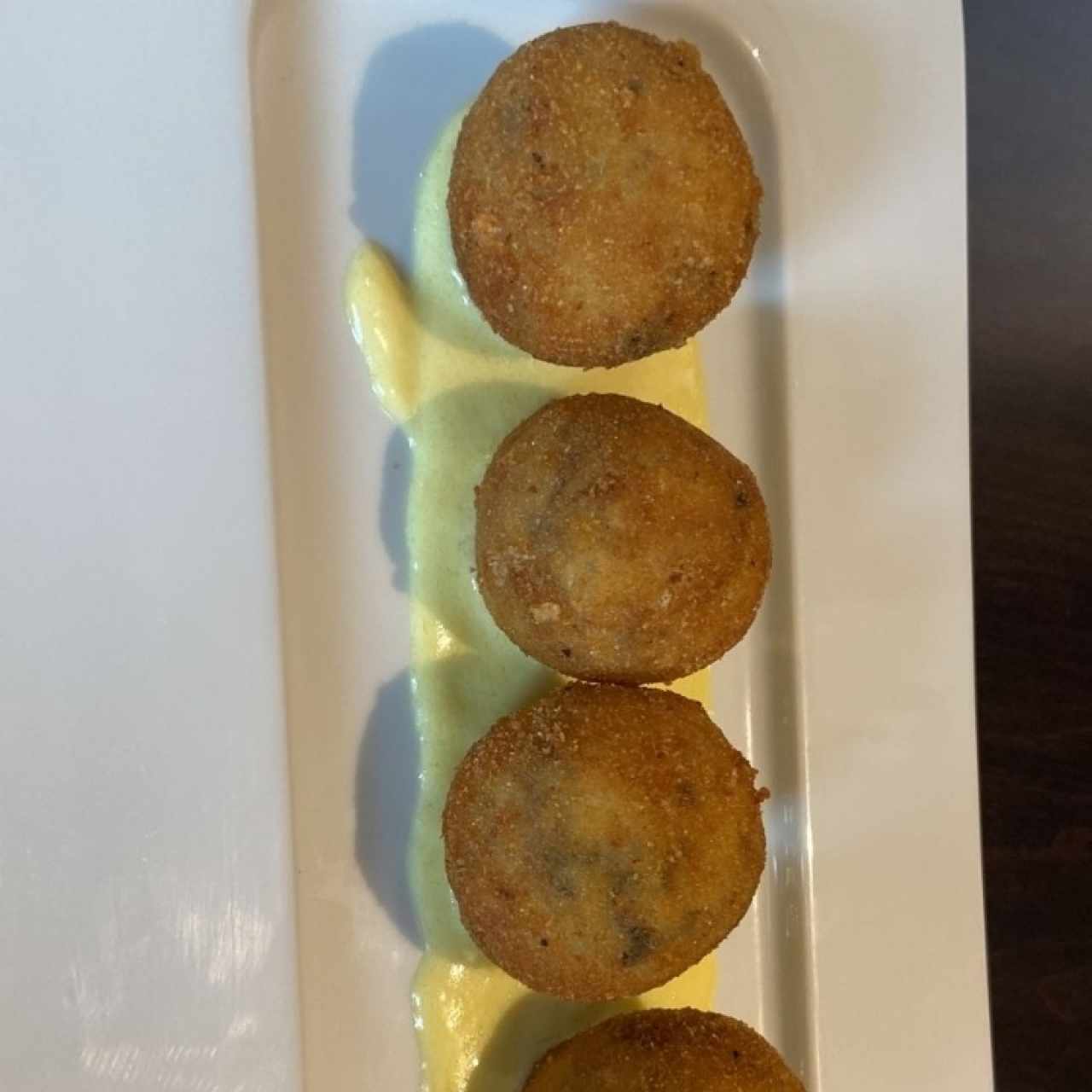 croqueta de risoto y hongo