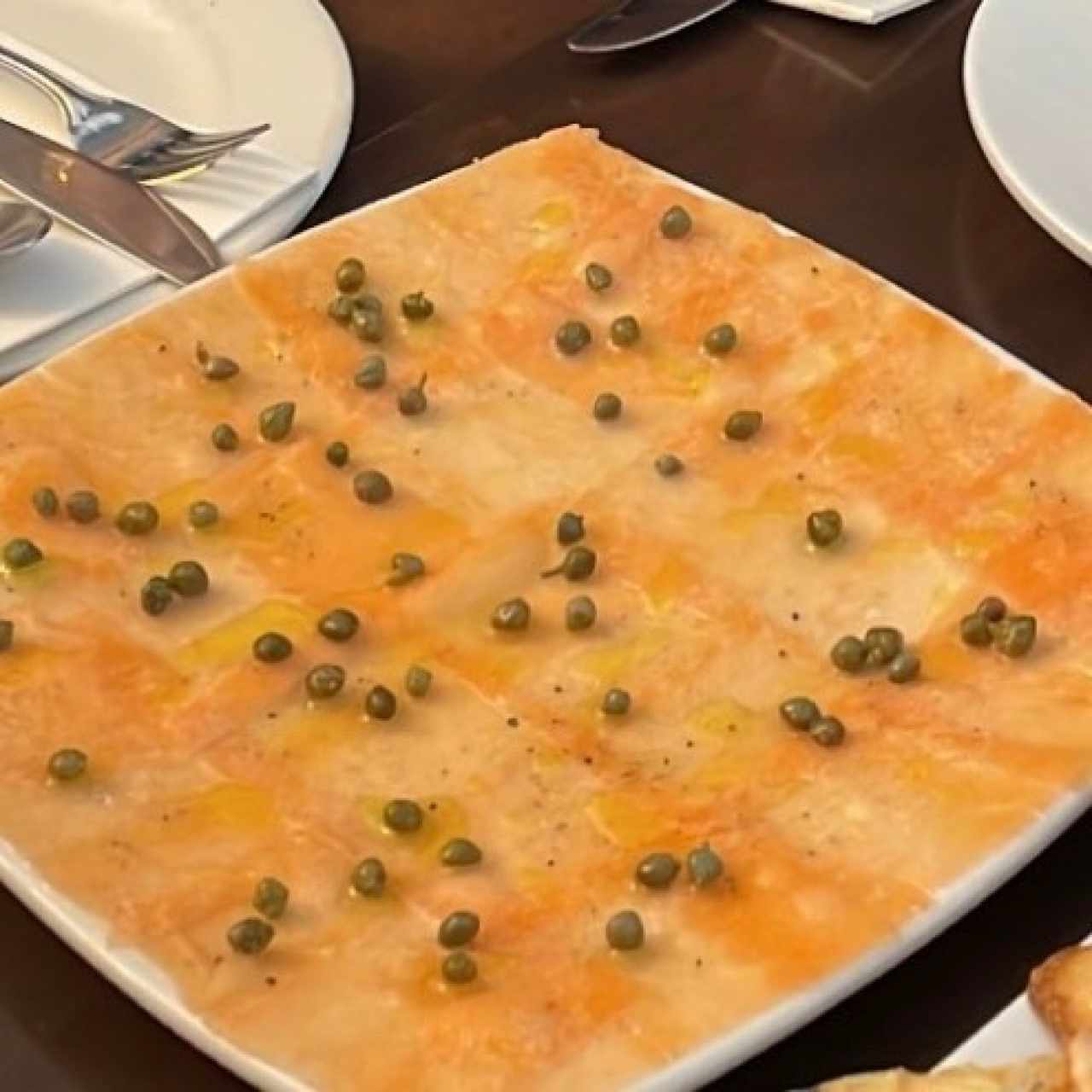 Carpacho de salmón