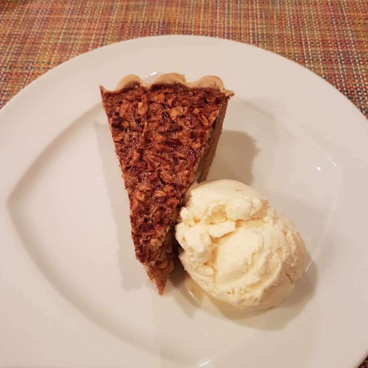 Pecan Pie con helado.