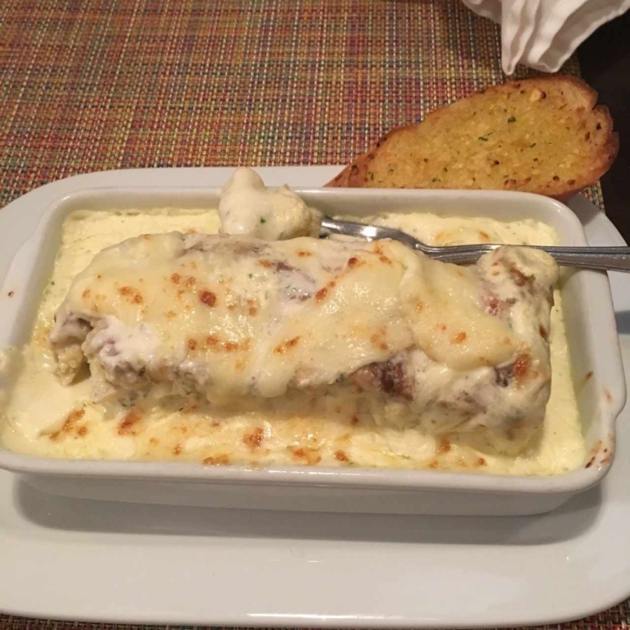 Lasagna de Pollo con Espinaca 