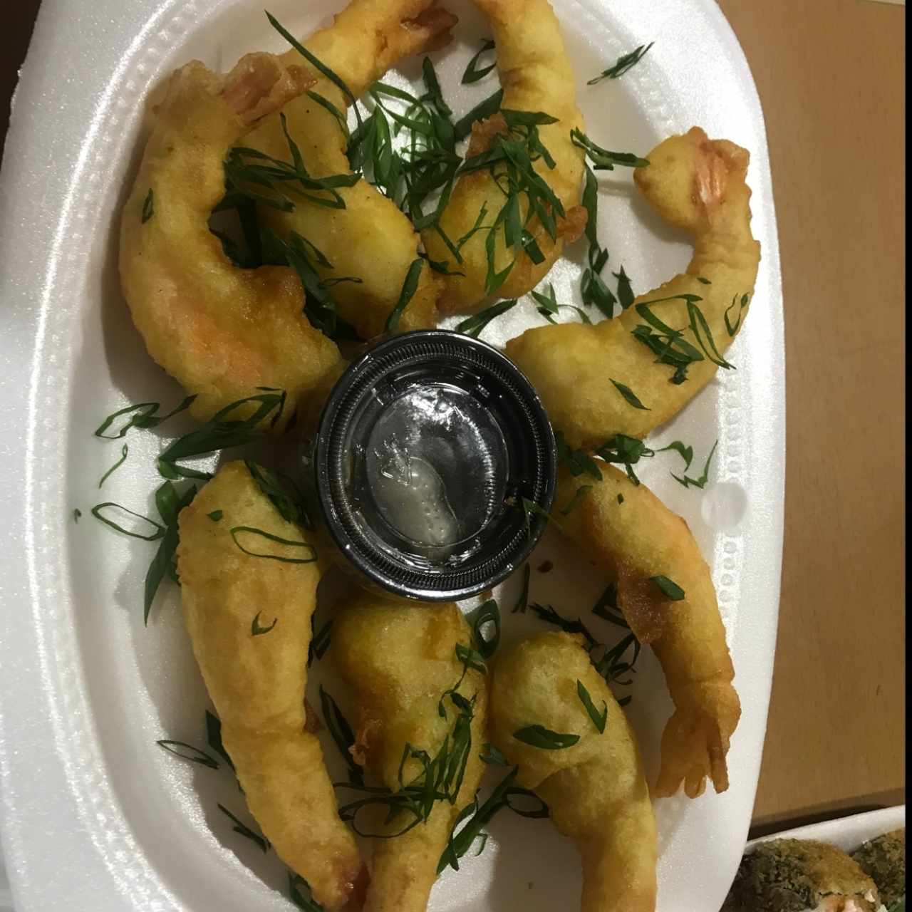 Tempura de camarones