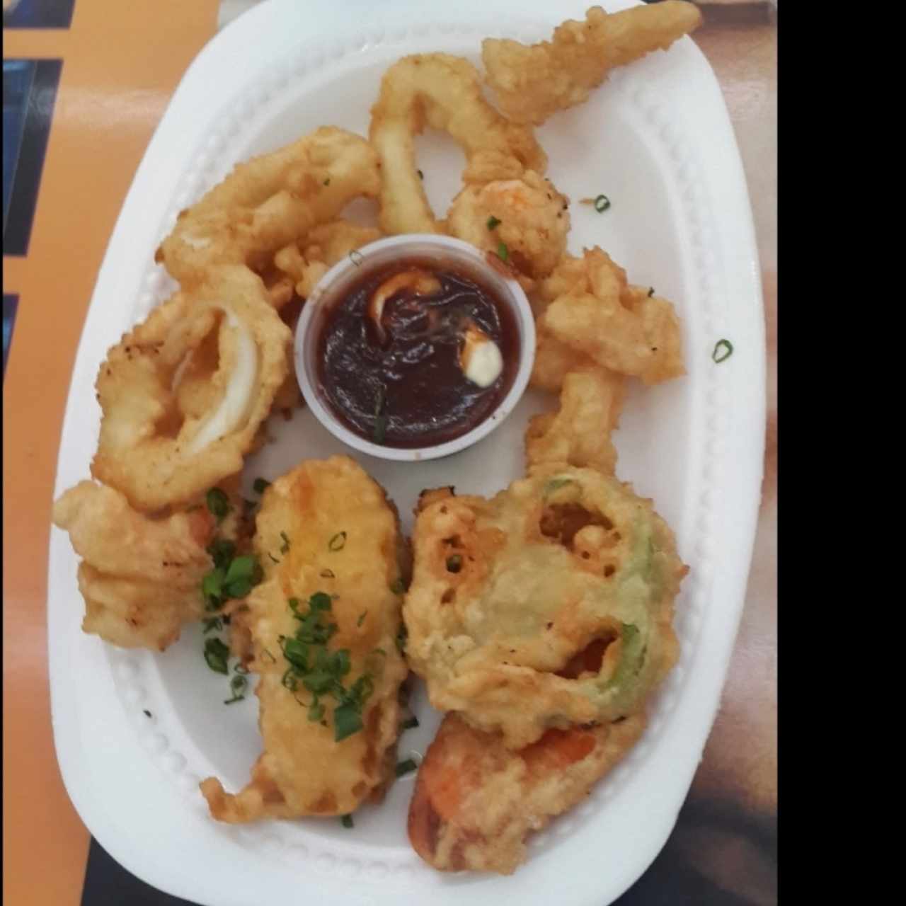 tempura mixta.