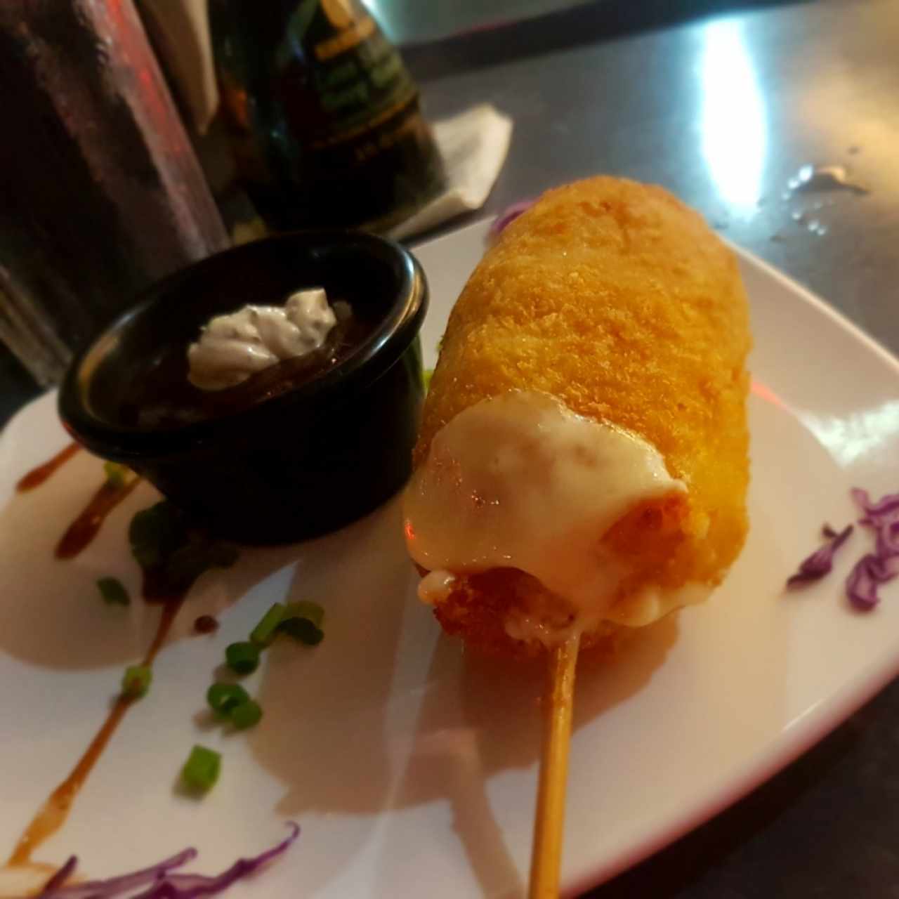 brocheta de queso