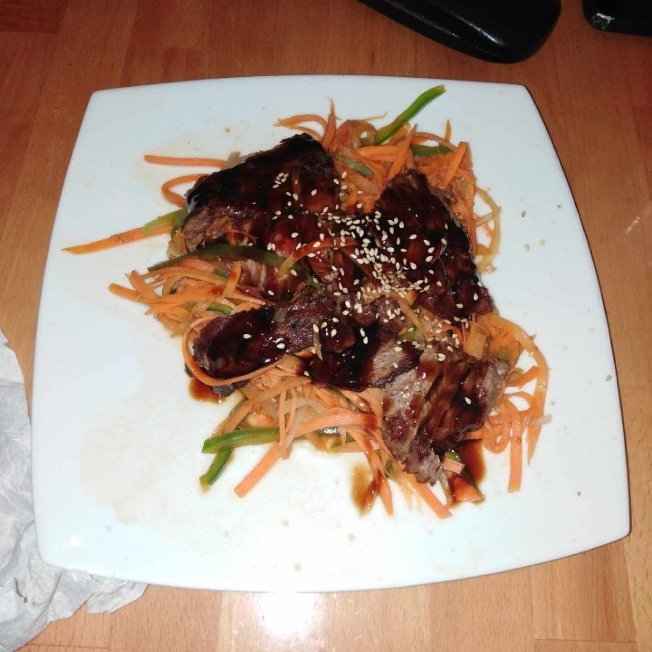 filete de res teriyaki