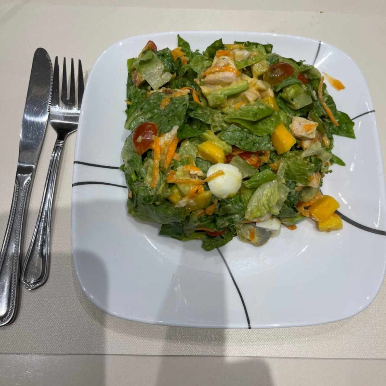 Sweet mango salad