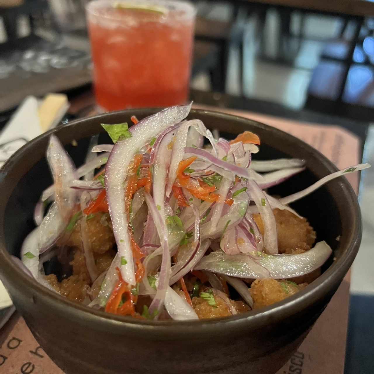 Ceviche Frito de Corvina