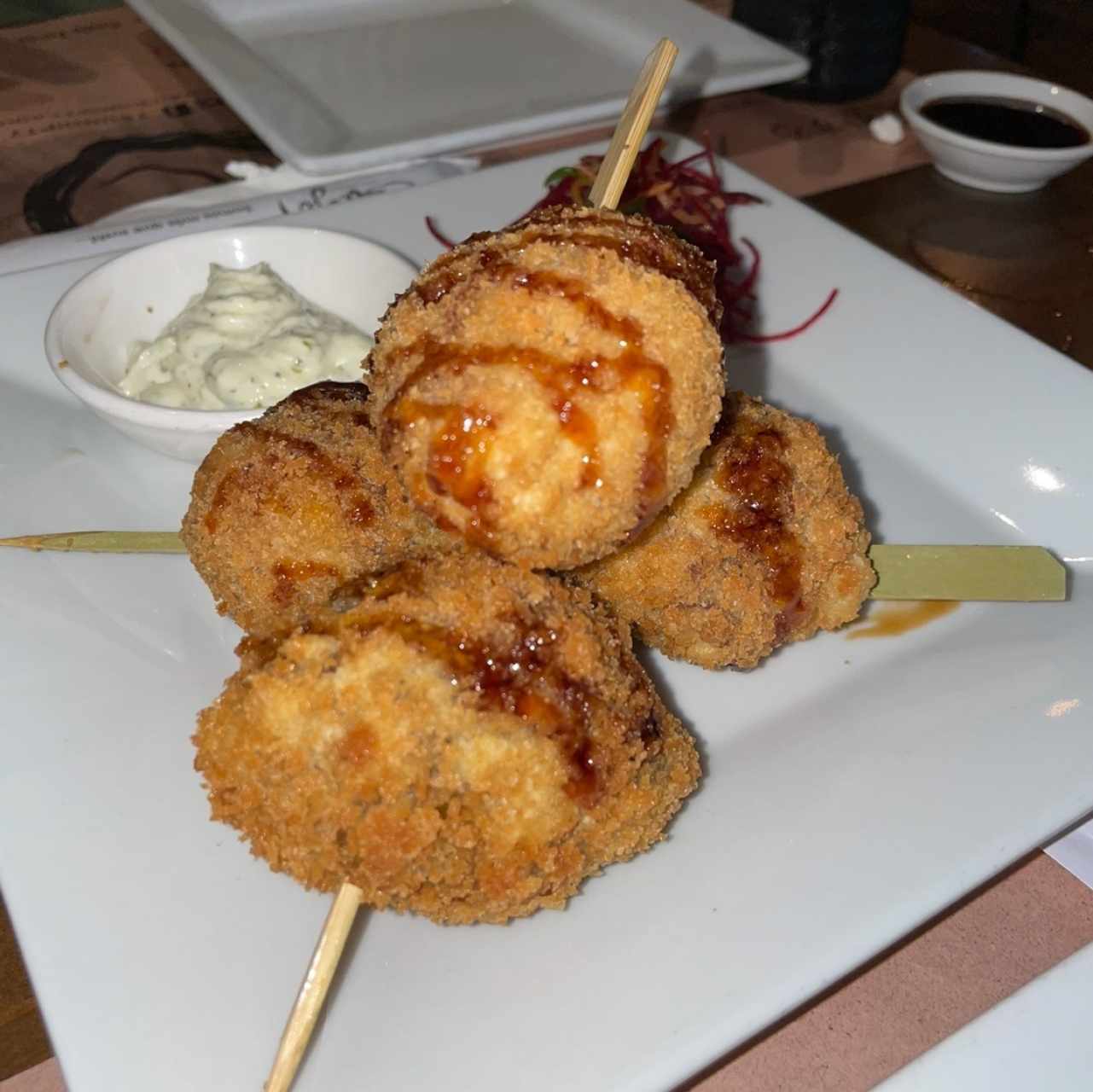 Brochetas de Plátano y Queso