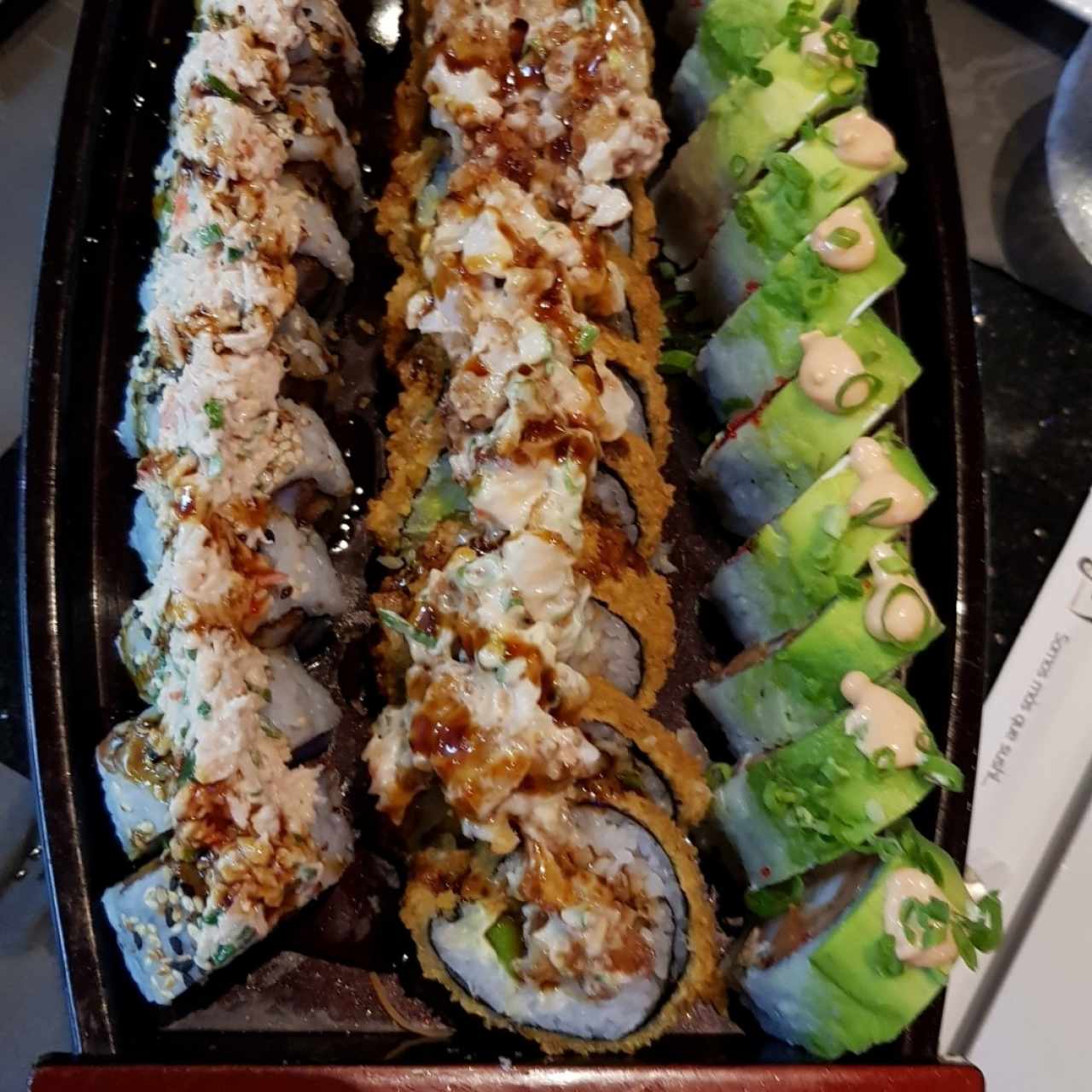 Arigato, kung fu panda y dragon roll