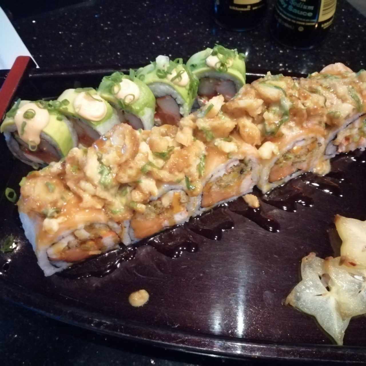 Tsugoi roll y Dragon roll