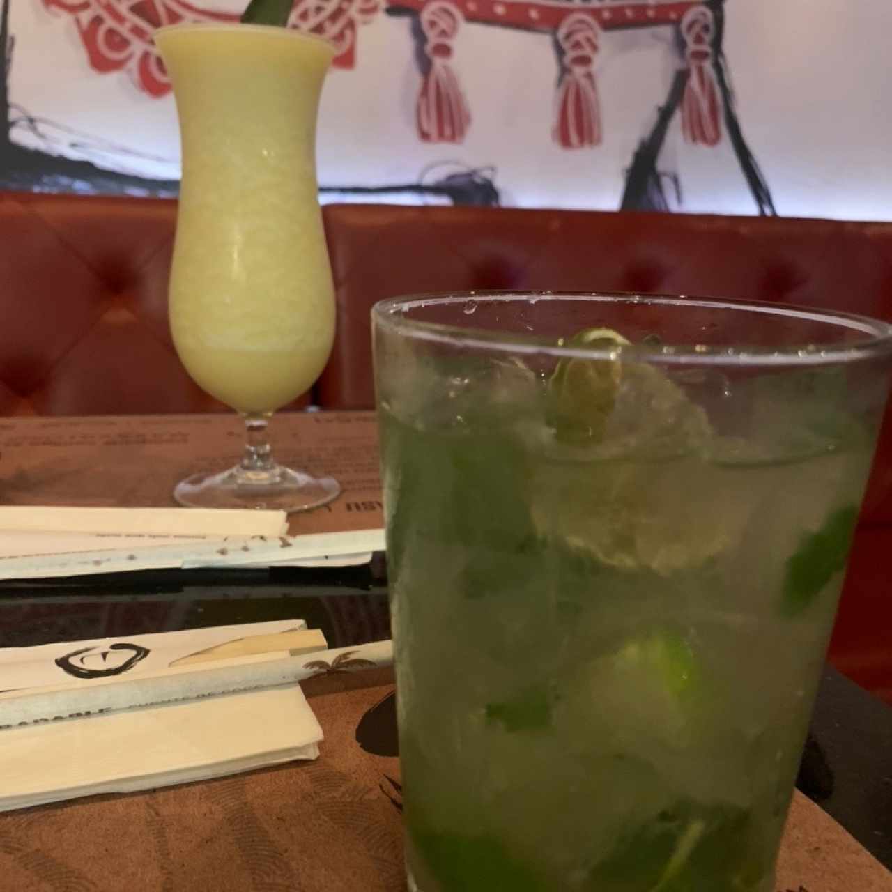 Mojito clásico y Piña Colada