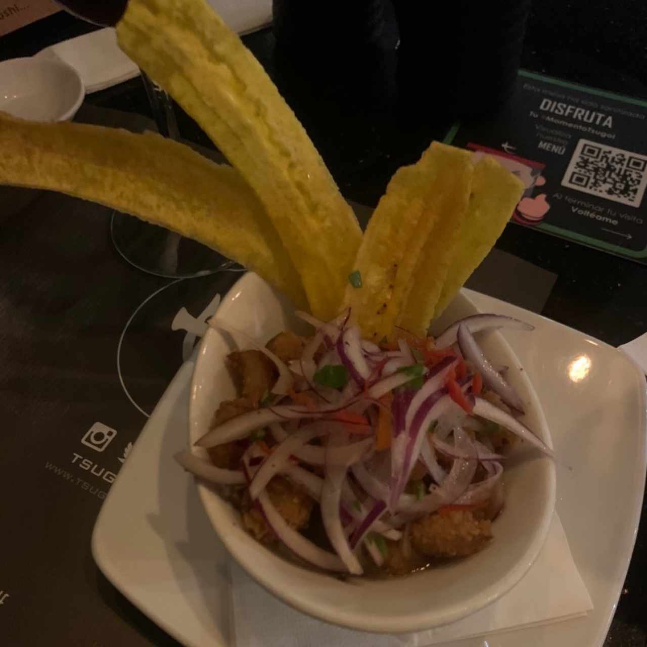 Ceviche Frito de Corvina