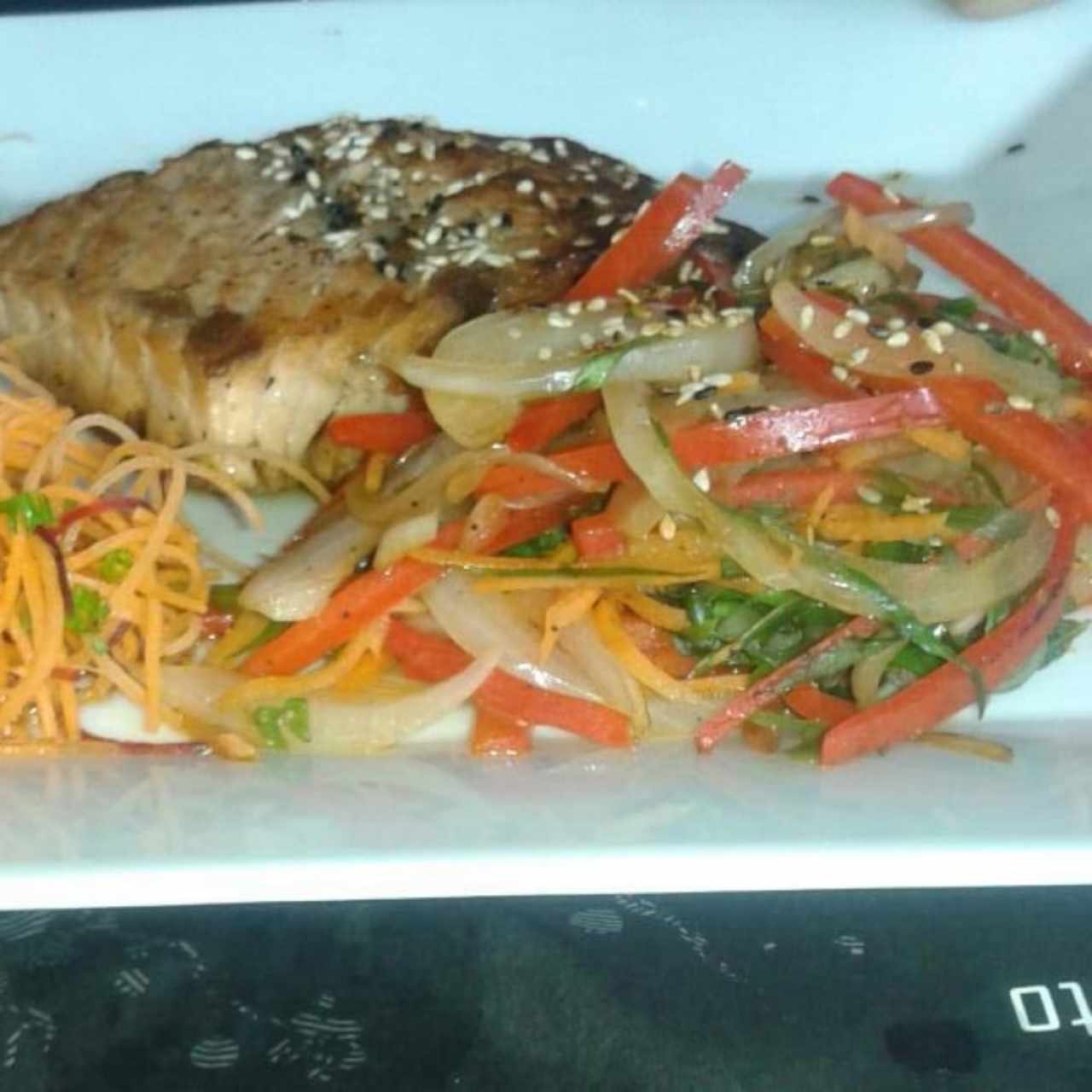 Salmón al grill o teriyaki