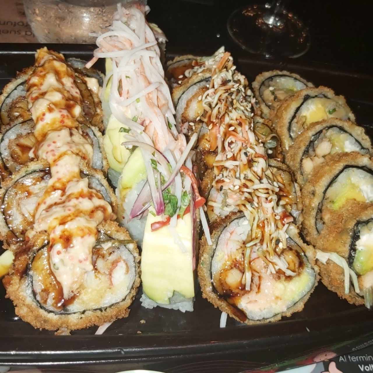 Rolls Tribu, Ceviche Roll, Lava Roll, Toriniku