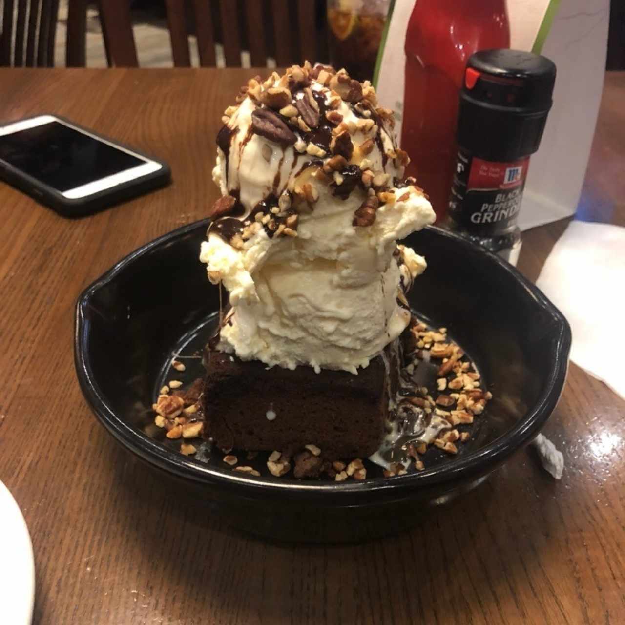 Brownie con Helado