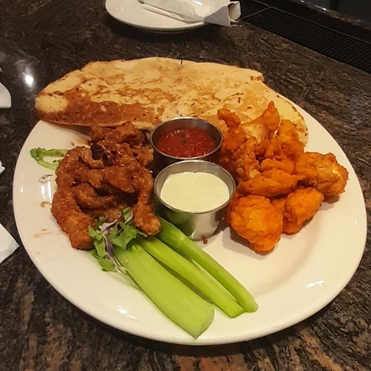triple chicken sampler