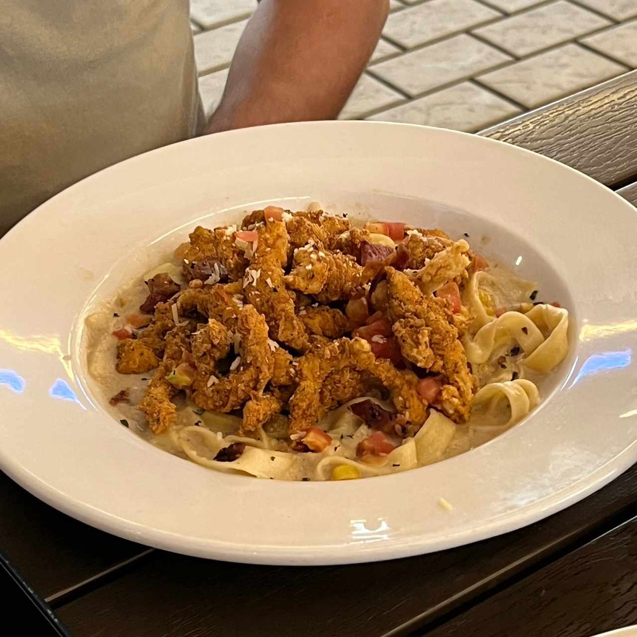 FRIED CHICKEN PASTA